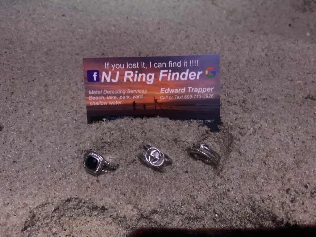 lost my rings in the sand what should i do