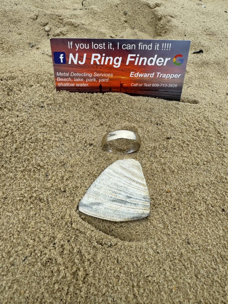 metal detecting man